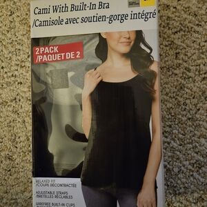 32 Degree Cool Cami with Built-In Bra - 2 Pack